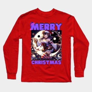 Kawaii, Anime Girl, Christmas, Merry Christmas | Catsie Cat Long Sleeve T-Shirt